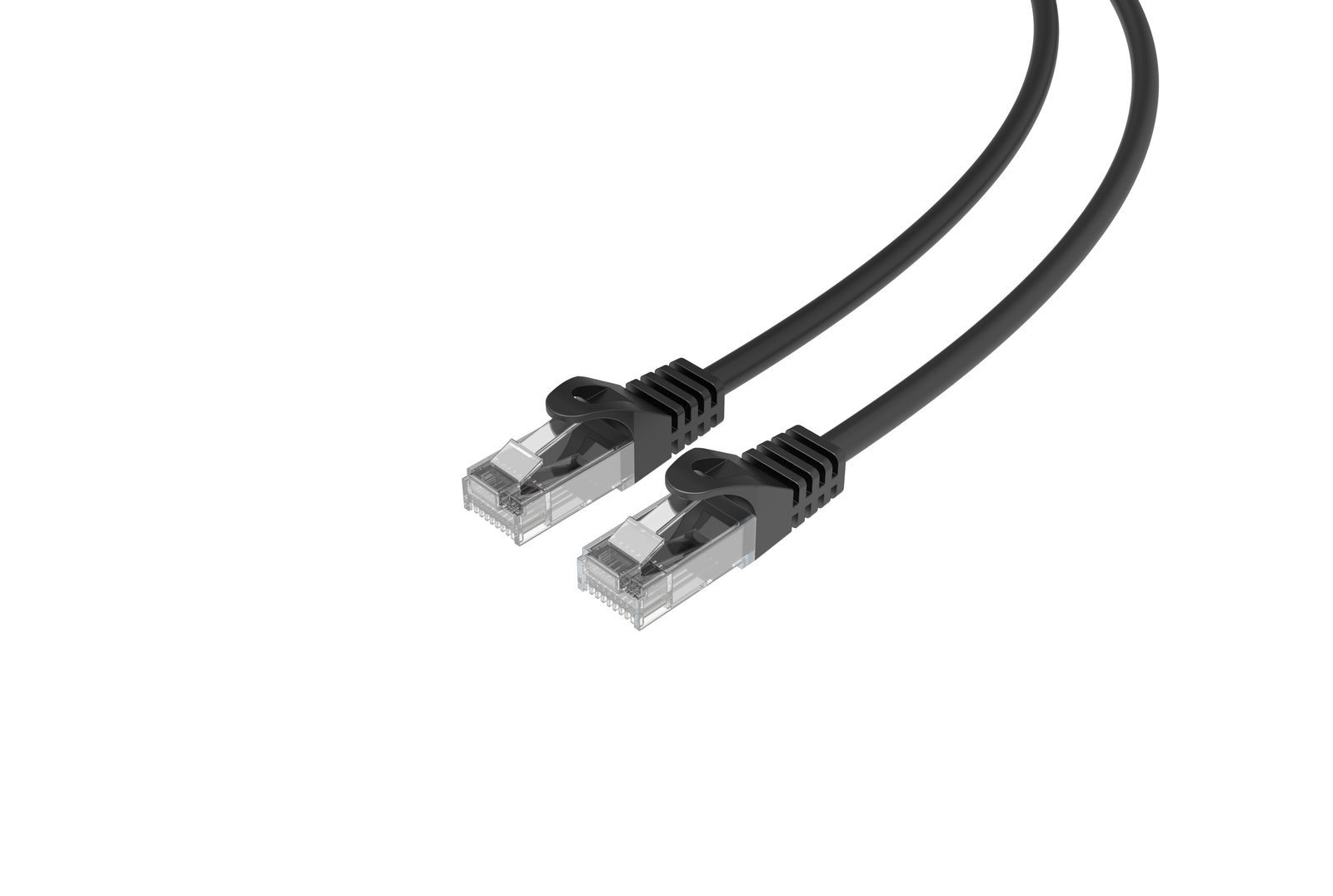 CAT6 Slim Ethernet Patch Cable Black 28 AWG 7FT 5 PACK