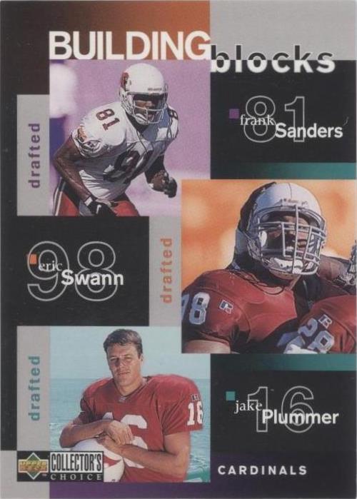 1997 Upper Deck Collector's Choice Eric Swann Frank Sanders Jake Plummer #362 - 1 of 2
