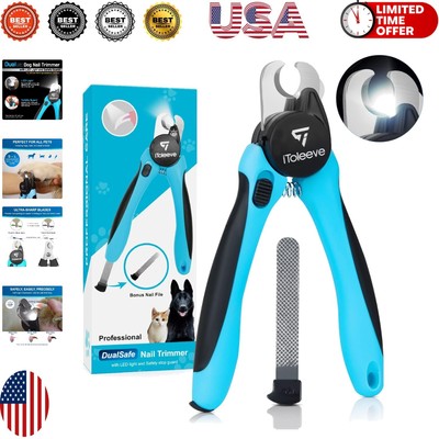 Quick Sensor LED Nail Clipper for Cats & Dogs - Safe & Effortless Trimming