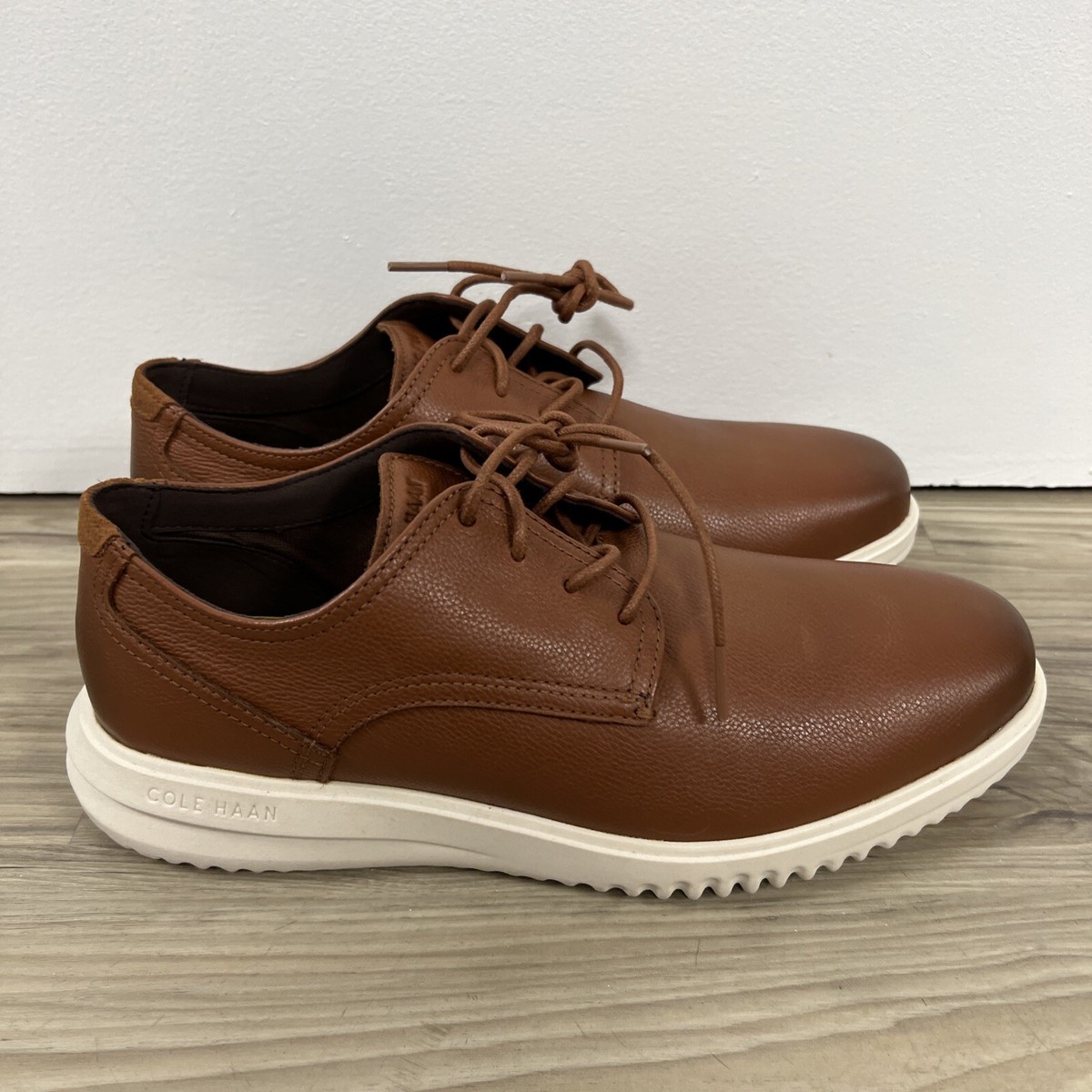 Cole Haan Grand+ Plain Toe Oxford British Tan Men display picture 2