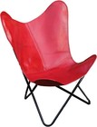 Leather Chair – Home & Office Comfortable Butterfly Chair Cover With Iron Frame