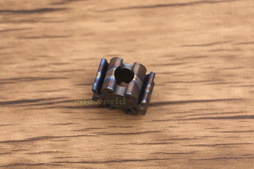 EDC Titanio TC4 Cuchillo en forma de araña Llave Paracaídas Cable Hágalo usted mismo Cuentas Colgante Cordón - Imagen 3 de 8
