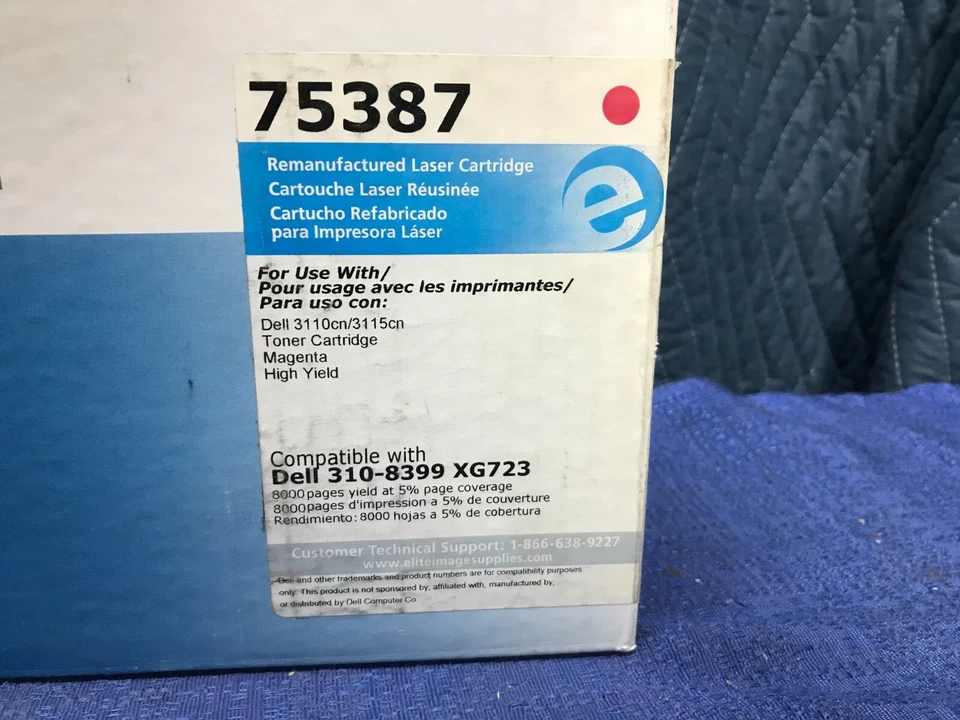 ELITE IMAGE 75387 Toner Cartridge for DELL 310-8399 XG723 MAGENTA - Image 2 of 4