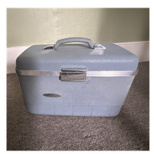 Forecast Blue Plastic Hard-Sided Makeup Case ...