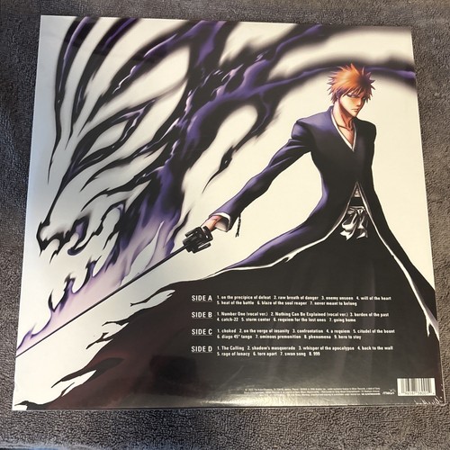 TV Animation Bleach Original Soundtrack Vol 1-2 Blue Colored Vinyl (New/Sealed) - Picture 5 of 5