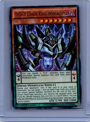 D/D/D Chaos King Apocalypse 1st Edition Ultra Rare Structure Deck: Pendulum Domi