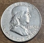 1963-D United States Franklin Half Dollar, 90% Silver Coin