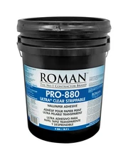 Roman PRO-880 UltraClear Strippable High Strength Starch Wallpaper Adhesive 5gal