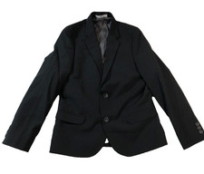 Nordstrom Black Blazer Jacket Youth Boys Regular Two Button