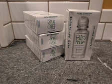 4 PACK of BioTrue 2oz Travel Kit - Contact Lens Case & Solution - EXP 02/2026