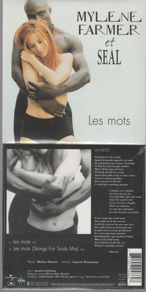 Mylene Farmer / Seal Les Mots Cd Single Cardsleeve - Neuf 2001 - Madcjay - Photo 1/1