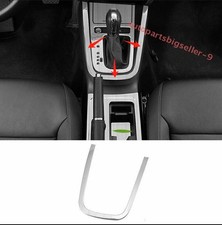 Para VW Jetta MK6 2012-18 Plata Acero Consola Central Cambio de Marchas Tipo U Marco