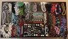 Lot Vintage Costume Jewelry Plastic Resin Lucite Bracelet Bib Necklace Earrings