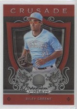 2019 Panini Prizm Draft Picks Crusade Red Prizm Riley Greene #60 9h3