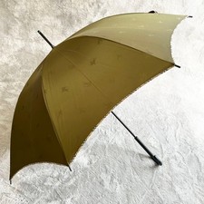 BURBERRY Shadow Horse Nova Check Long Umbrella 88 cm Olive Green Vintage