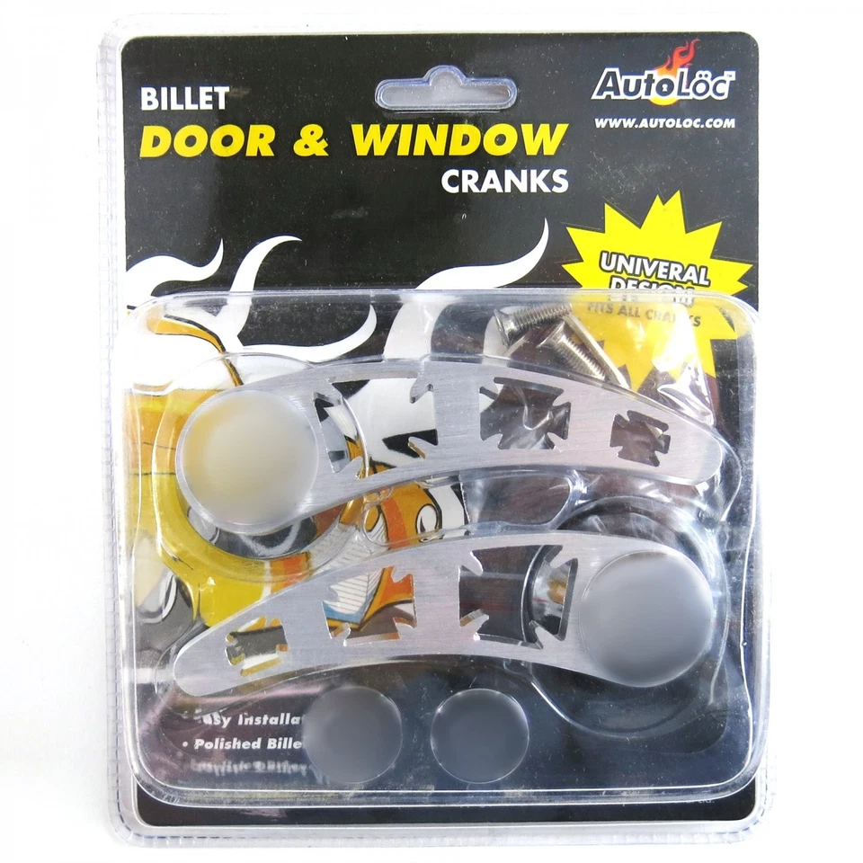 Billet "Maltese" Door & Window Cranks (Pair) DNWC002 street rat - Image 2 of 4