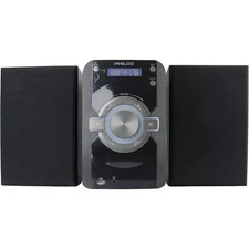 PHILCO Mini Stereo Shelf System with Bluetooth, CD Player, FM Radio, USB, 15W