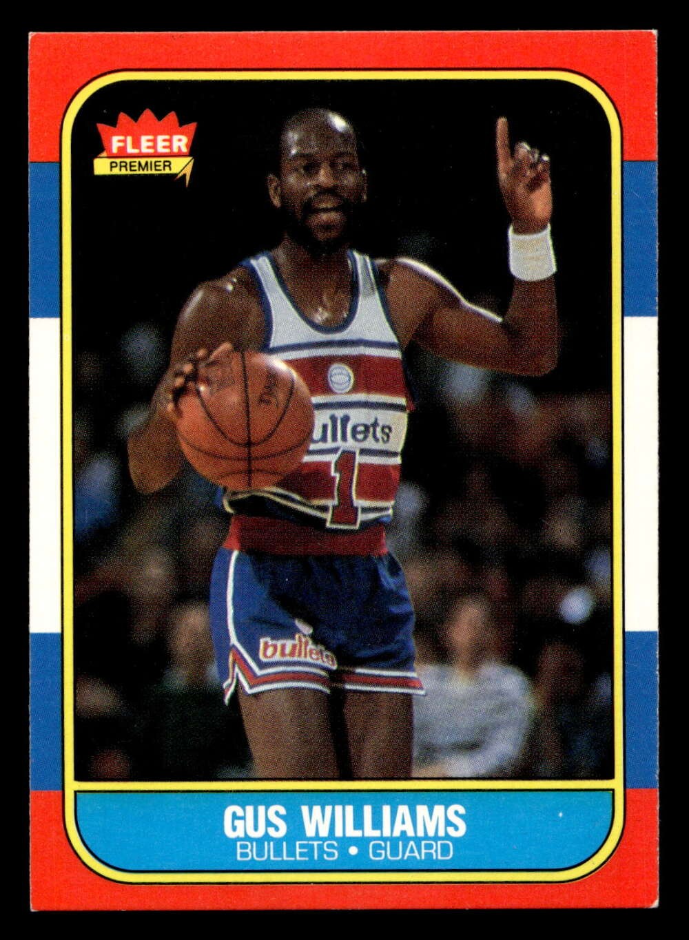 1986-87 Fleer #124 Gus Williams Ex-Mint Bullets Basketball ID: 509127