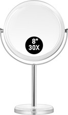 MIYADIVA Makeup Mirror, 30X Magnifying Mirror 14.5"L x 8.6"W, 8 Inches-30x