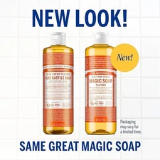 Dr. Bronner's 18-in-1 Pure-Castile Magic Soap - Tea Tree (16 oz) - NEW