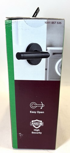 Home Decorators Woodcliff Hall & Closet Door Lever In Matte Black 1011 857 535 - Picture 12 of 14