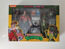 NECA TMNT Dirk Savage & Mona Lisa 2-Pack - New Sealed - Cartoon Series Exclusive
