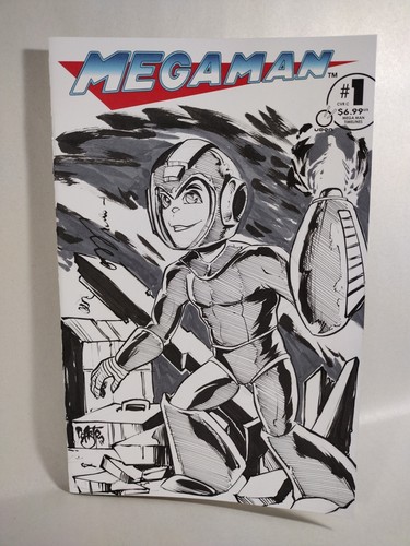 MegaMan Timelines #1 (2025) Udon Capcom Sketch Cover Comic mit Original Castr Art - Bild 3 von 6