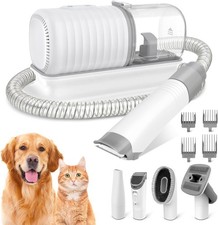 Dog Grooming Vacuum Kit, Pet Grooming Vacuum with Electric Dog Hair Clipper, ...
