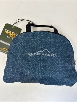 Eddie Bauer Packable Lightweight Backpack Shoulder Bag Stowaway 20L New Blue