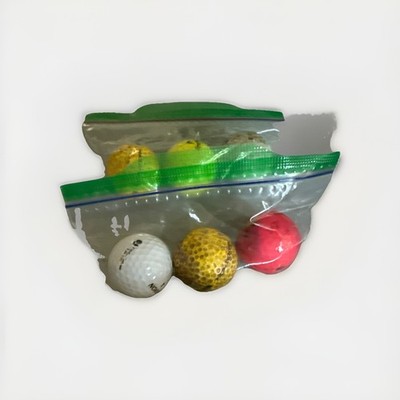 lot of 6 used assorted Bright colored golf balls Mixed Brands And Colors