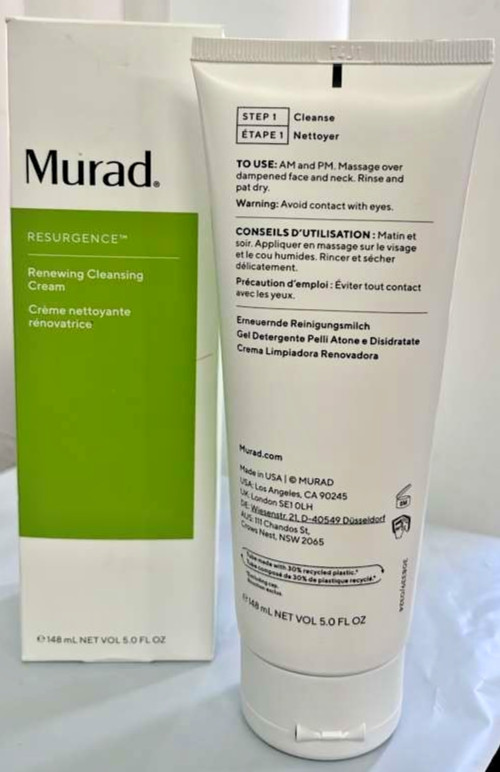 MURAD RESURGENCE Renewing Cleansing Cream Cleanser - 5.0 oz NIB