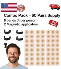 60 pairs Magnetic Nasal Breathing Dilators Kits Sport Nasal Dilator Boost Oxygen