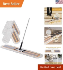 Multi-Surface 36” Dust Mop with 360-Degree Flex Head for Effortless Cleaning