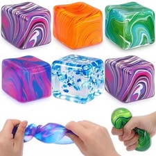 Ice Cube Balls Fidget Toys Stress Cube Sensory Squeeze Ball Toys F Stress Relief