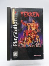 Tekken Sony PlayStation 1 PS1 Black Label Long Box CIB Complete with Manual