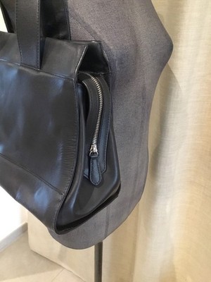 Sac à Main Cuir Noir Lamarthe Andrea - Très Bon état Occasion, 35x25x13 Cm, Clochette