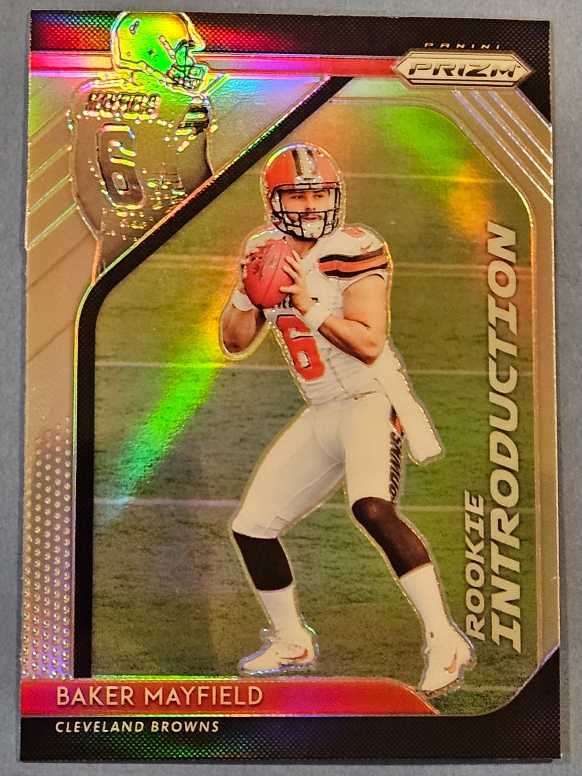 2018 Panini Prizm - BAKER MAYFIELD Rookie Introduction Prizm (RC) #RI-1