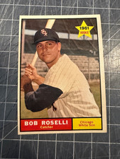 Tarjeta de béisbol 1961 Topps #529 Bob Roselli Chicago White Sox casi nueva