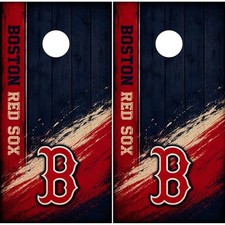 Boston Red Sox Cornhole Board Vinyl Wrap Skins Laminated Decal Sticker