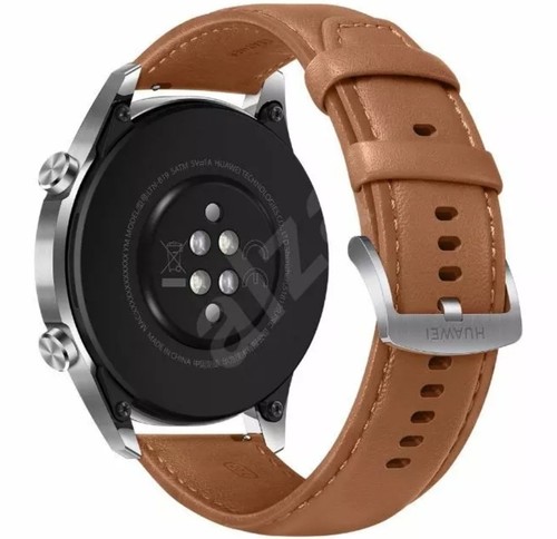 Huawei Watch GT 2 Classic Edition 46mm Stainless Steel Case Brown Leather Strap - Zdjęcie 3 z 3