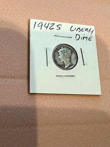 1942 S Mercury Dime 10c 90% Silver US Coin GREAT DETAIL VF