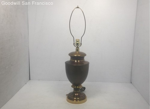 Chapman Style Brass Urn Corded Electric Table Lamps 30"H x 7.5"W