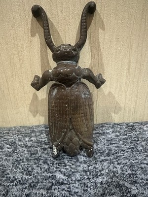 Vintage massive Bronze Käfer Stiefelheber Schuh-/Stiefelentferner 24x13cm
