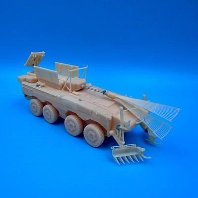 3D Printed 1/72China Type 08 Integrated Wheeled Mine Clearance Vehicle Unpainted