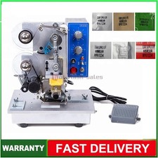 Electric Ribbon Stamping Coding Machine Batch Inkjet Code Printer Date Printing