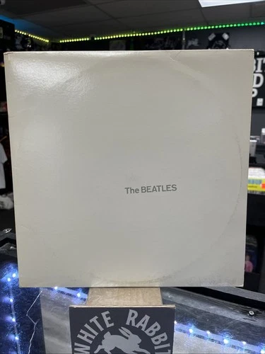 The Beatles White Album Vinyl LP 1978 White Vinyl VG+/VG+ Poster Included
