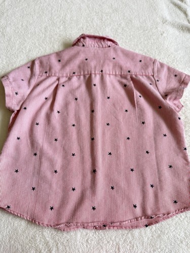 Sag Harbor Embroidered Stars & Stripes Patriotic Women Button Down Shirt Size PL - Picture 8 of 11
