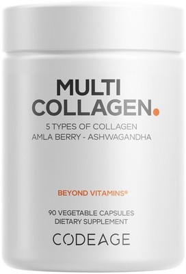 Codeage Multi Collagen Peptides 90 Capsules Grass-Fed