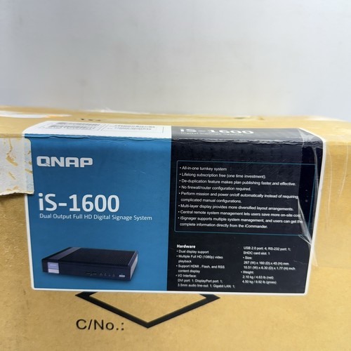 QNAP IS-1600-US Fanless Digital Signage Player, 2.0GHz, 4GB RAM, 1-DVI-I, 1-DP - Picture 4 of 20