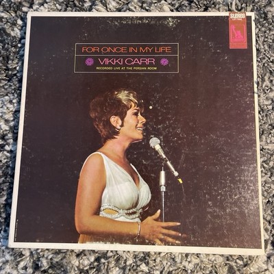Vikki Carr For Once In My Life Recorded Live Persian Room Vinyl LP Record